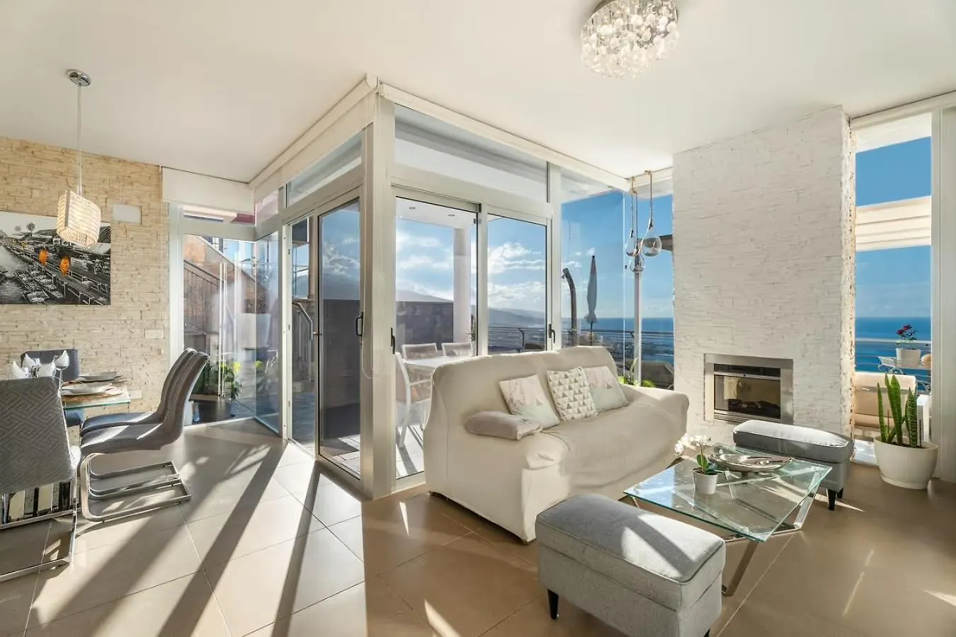Villa Golden Horizon Con Piscina Privada Climatizada Санта-Урсула